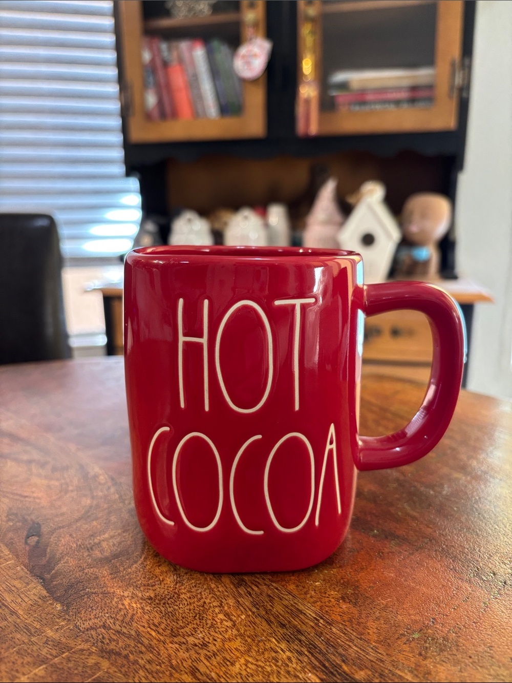 Rae Dunn Red "Hot Cocoa" Ceramic Mug